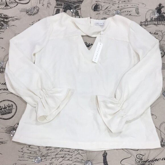 Trina Turk Akayo Keyhole Blouse - Picture 3 of 12